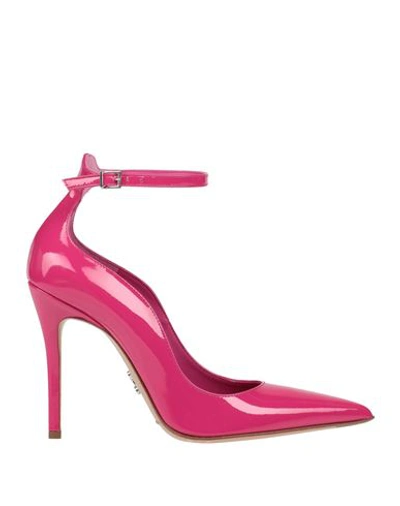 Sergio Levantesi Woman Pumps Magenta Size 8 Soft Leather