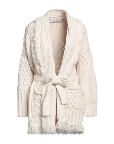 Golden Goose Woman Cardigan Beige Size M Cotton, Polyamide