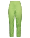 Clips Woman Pants Acid Green Size Xl Cotton, Elastane