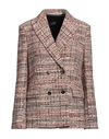 Pt Torino Woman Blazer Orange Size 4 Cotton, Polyester, Acrylic, Polyamide, Viscose