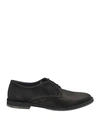 Pantanetti Woman Lace-up Shoes Black Size 9 Leather In Black