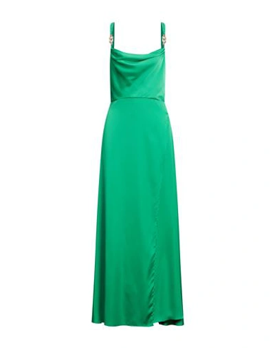 Simona Corsellini Woman Maxi Dress Emerald Green Size 8 Polyester