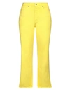 Mauro Grifoni Grifoni Woman Jeans Yellow Size 30 Cotton, Elastane