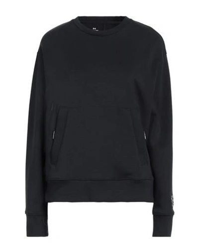 Under Armour Woman Sweatshirt Black Size M Polyester, Cotton, Elastane