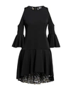 Gil Santucci Woman Mini Dress Black Size 6 Polyester, Elastane In Black