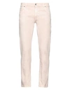 Eleventy Man Pants Beige Size 33 Cotton, Elastane In Pink