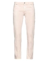 Eleventy Man Pants Beige Size 32 Cotton, Elastane In Pink