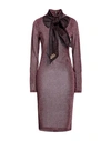 Gcds Woman Midi Dress Magenta Size M Polyamide, Metallic Fiber