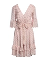 Twinset Woman Mini Dress Pink Size 14 Viscose, Polyester