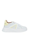 ALEXANDER SMITH ALEXANDER SMITH WOMAN SNEAKERS WHITE SIZE 6 LEATHER