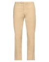 Boglioli Man Pants Sand Size 32 Cotton, Elastane In Beige