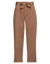 Dondup Woman Pants Brown Size 27 Cotton, Elastane