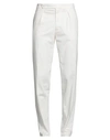 The Gigi Man Pants White Size 32 Cotton, Silk, Elastane In White