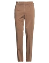 The Gigi Man Pants Brown Size 38 Cotton, Silk, Elastane