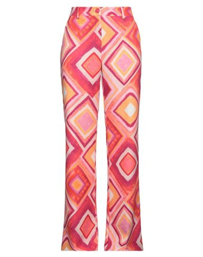 Olla Parèg Olla Parég Woman Pants Fuchsia Size 8 Polyester, Elastane In Pink
