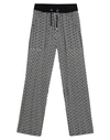 Balmain Double Jersey Biker Sweatpants With Monogram Motif In Black