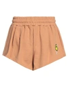 Barrow Woman Shorts & Bermuda Shorts Brown Size S Cotton