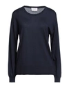 Snobby Sheep Woman Sweater Midnight Blue Size 10 Silk, Cashmere