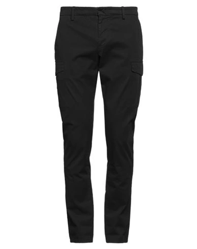 Dondup Man Pants Black Size 32 Cotton, Elastane In Black
