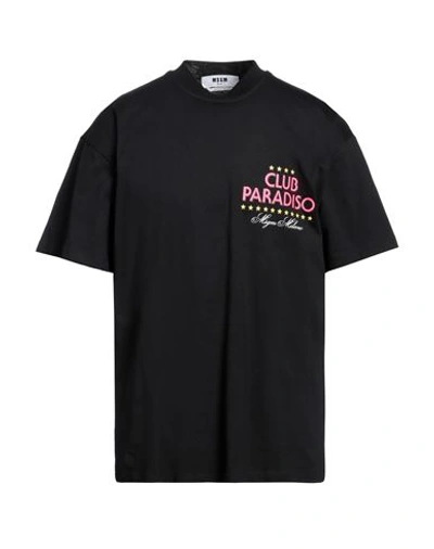 Msgm T-shirt In Black