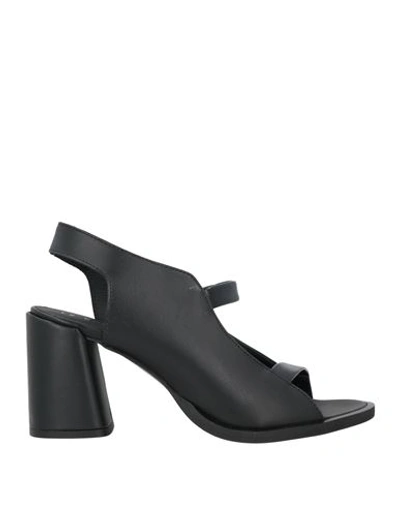 Le Bohémien Woman Sandals Black Size 8 Calfskin
