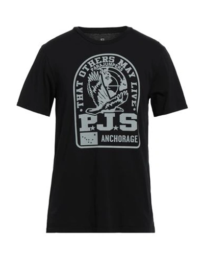 Parajumpers Man T-shirt Black Size Xl Cotton