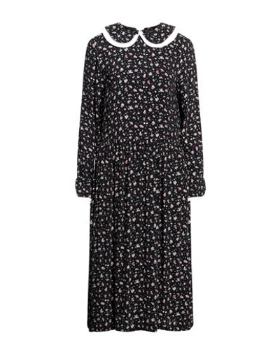 Poustovit Woman Midi Dress Black Size 6 Viscose