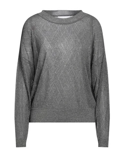 Brand Unique Woman Sweater Lead Size 2 Viscose, Polyamide, Polyester In Grey