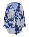 Cristinaeffe Woman Cardigan Blue Size M Polyester In Blue