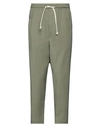 Diego Rodriguez Man Pants Military Green Size S Polyester, Viscose, Elastane
