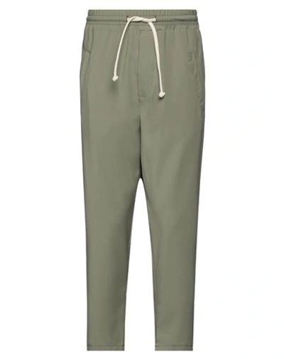 Diego Rodriguez Man Pants Military Green Size S Polyester, Viscose, Elastane