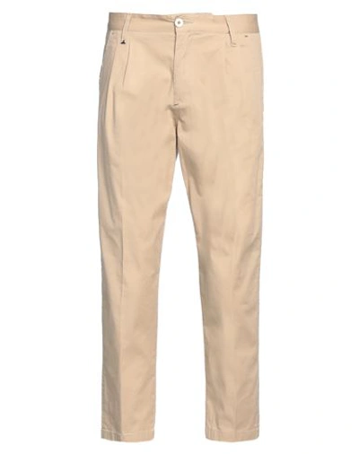 Berna Man Pants Beige Size 26 Cotton, Elastane