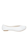 Repetto Woman Ballet Flats White Size 11 Leather