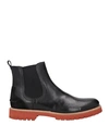 Pollini Man Ankle Boots Black Size 12 Leather