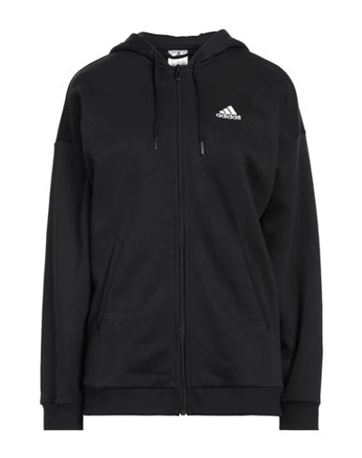 Adidas Originals Adidas Woman Sweatshirt Black Size 0 Cotton, Recycled Polyester, Viscose