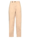 Peserico Woman Pants Sand Size 10 Cotton, Elastane In Beige