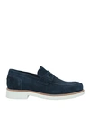 Nero Giardini Man Loafers Midnight Blue Size 8 Leather