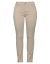 Haikure Man Pants Camel Size 35 Cotton, Elastane In Beige
