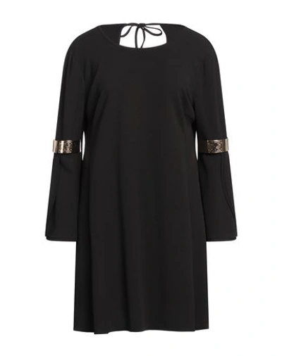 Gil Santucci Woman Mini Dress Black Size 10 Polyester, Elastane