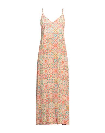 Momoní Woman Maxi Dress Coral Size 6 Silk In Red