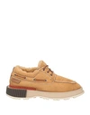 BUTTERO BUTTERO MAN LACE-UP SHOES CAMEL SIZE 9 LEATHER