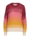 Isabel Marant Étoile Marant Étoile Woman Sweater Garnet Size 2 Mohair Wool, Polyamide, Merino Wool In Red
