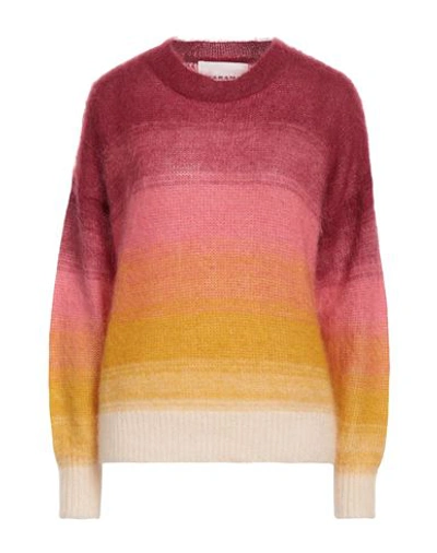 Isabel Marant Étoile Marant Étoile Woman Sweater Garnet Size 2 Mohair Wool, Polyamide, Merino Wool In Red