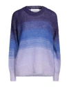 Isabel Marant Étoile Marant Étoile Woman Sweater Purple Size 6 Mohair Wool, Polyamide, Merino Wool