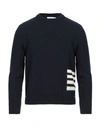 Thom Browne Maglione In Cotone A Strisce 4 Barre In Blue