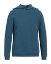 Majestic Filatures Man Sweatshirt Deep Teal Size M Cotton, Elastane In Green