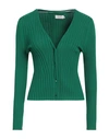 Only Woman Cardigan Green Size M Viscose, Nylon