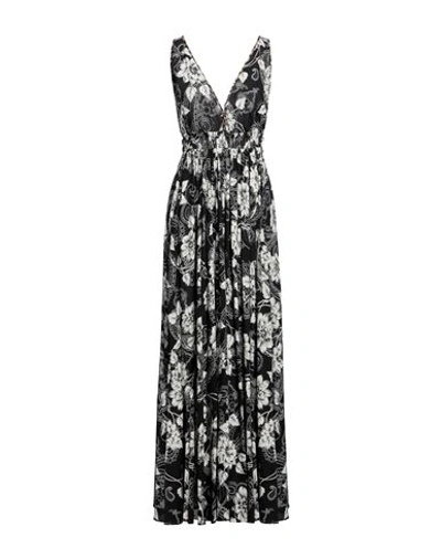 Pinko Woman Maxi Dress Black Size 8 Viscose, Elastane