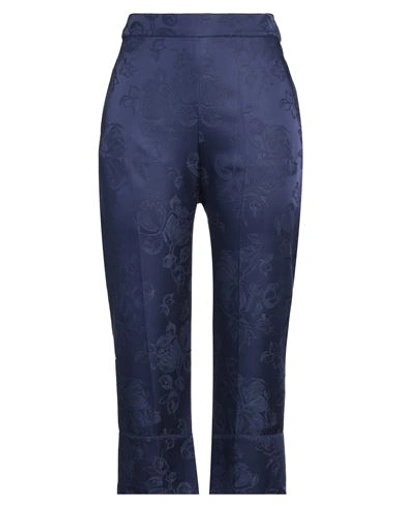 Semicouture Woman Pants Blue Size 8 Viscose, Acetate