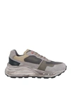 Peuterey Man Sneakers Brown Size 7 Textile Fibers, Soft Leather In Brown